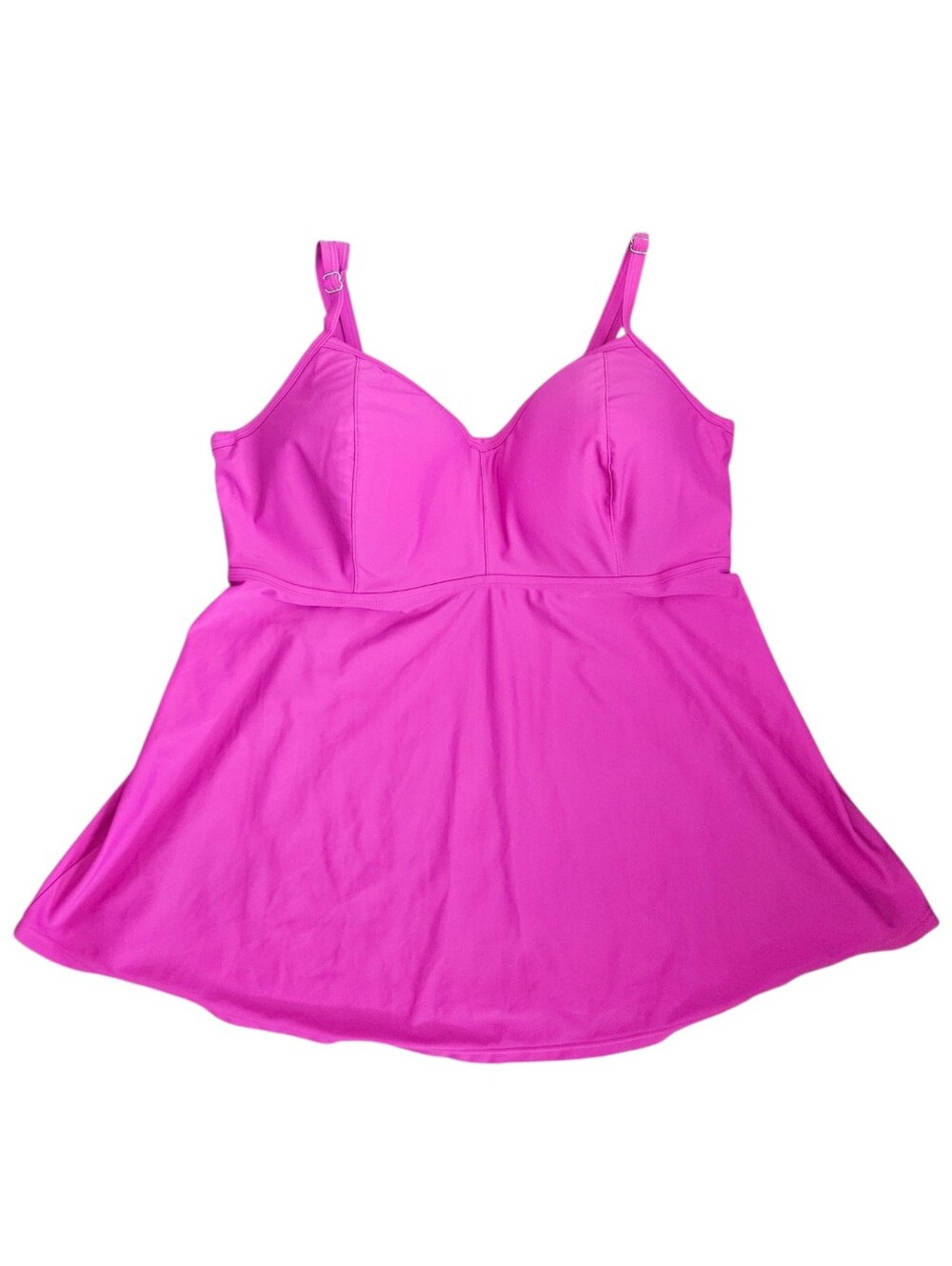 Old Navy Womens Plus‎ Size Pink Tankini Top Sz 2X Beach Summer Pool